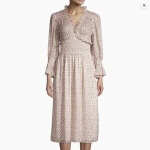 Rebecca Taylor Floral Francesco Smocked Dress | Size 8